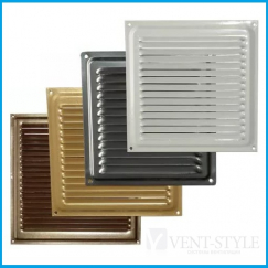 МРЭ 100х100 золото металлическая решетка эконом накладная фото | shop-crystal.ru