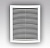 1825 РЦ вентиляционная решетка 180х250 мм пластиковая цилиндрическая с сеткой фото | shop-crystal.ru