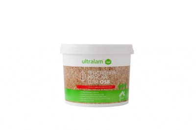 Ultralam Фасадная краска для OSB белая, 14 кг фото | shop-crystal.ru